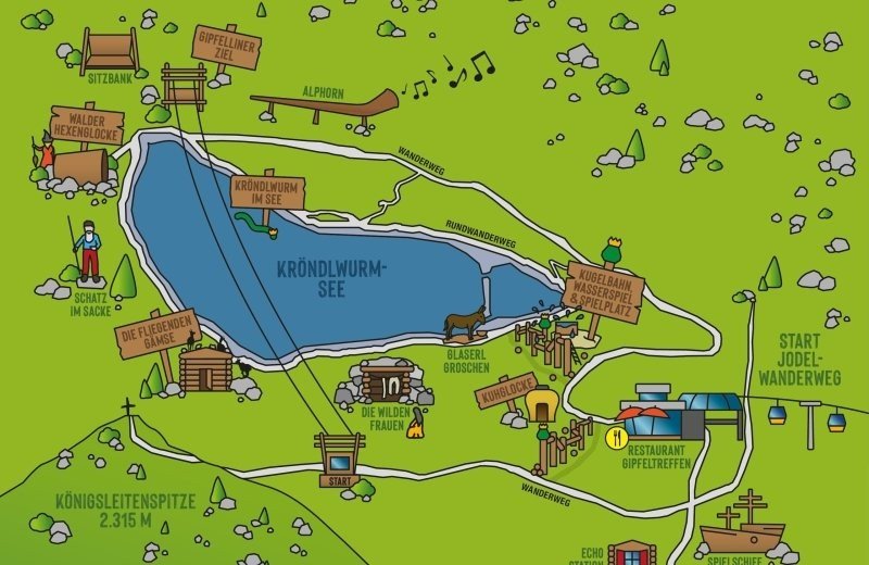 Lageplan Gipfelwelt Königsleiten